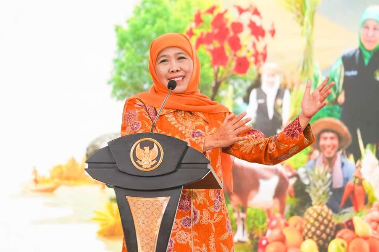 Pulang Misi Dagang Kendari, Khofifah Langsung Pantau Erupsi Semeru