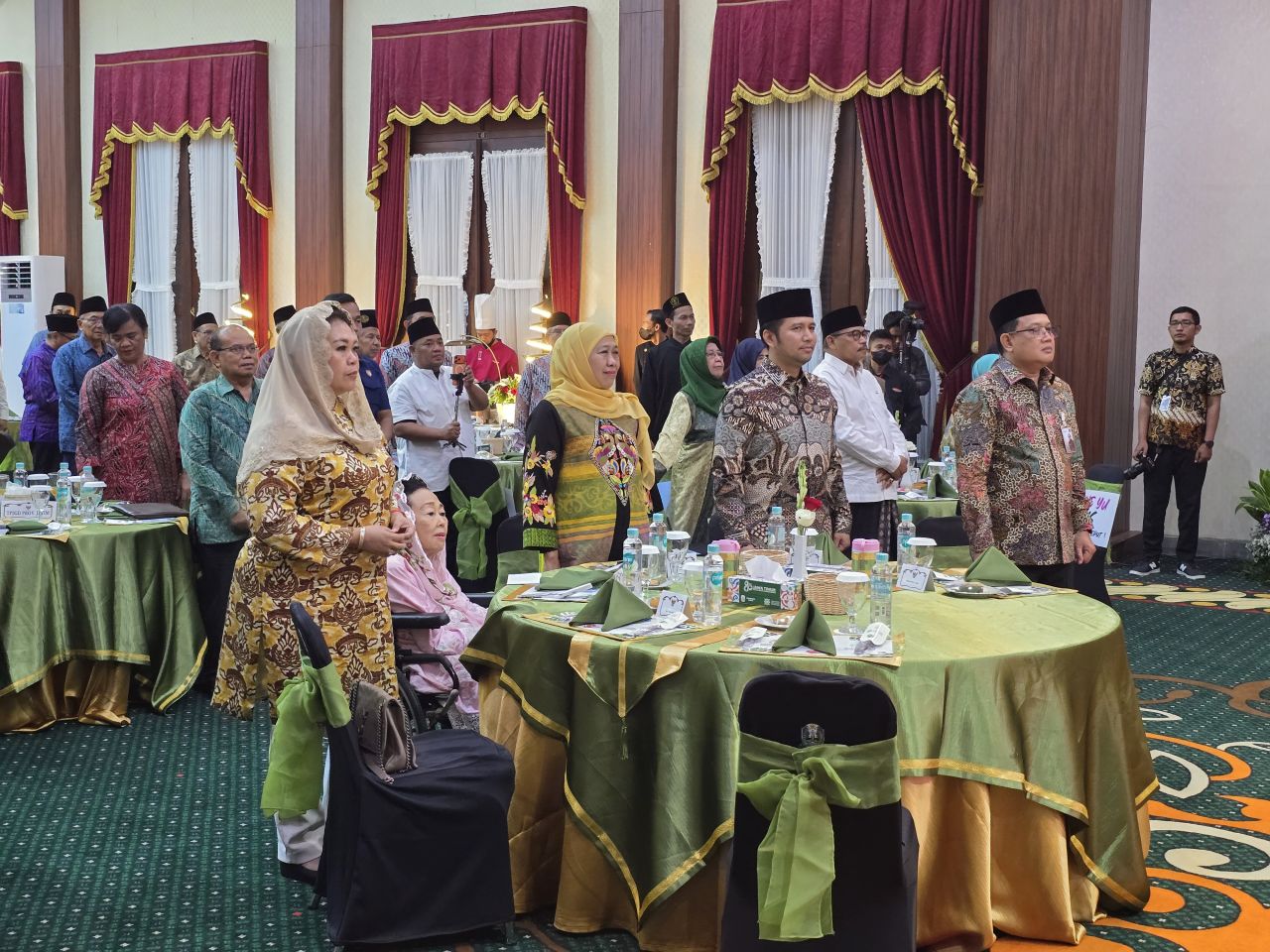 Pemprov Jatim Tasyakuran Penganugerahan Pahlawan Nasional untuk Gus Dur di Grahadi